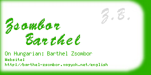 zsombor barthel business card